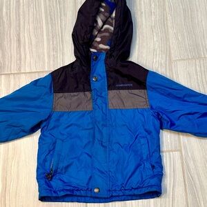 London Fog Kids Blue and Black Raincoat